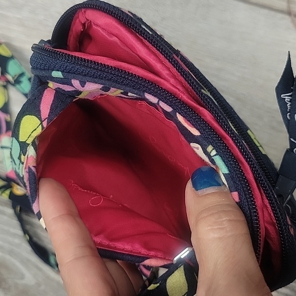 Vera Brqdley Crossbody Bag Navy Floral Print - Picture 6 of 6